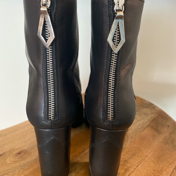 Sylven NY Almasi Black Leather Bootie Sz 9 - Picture 4 of 6